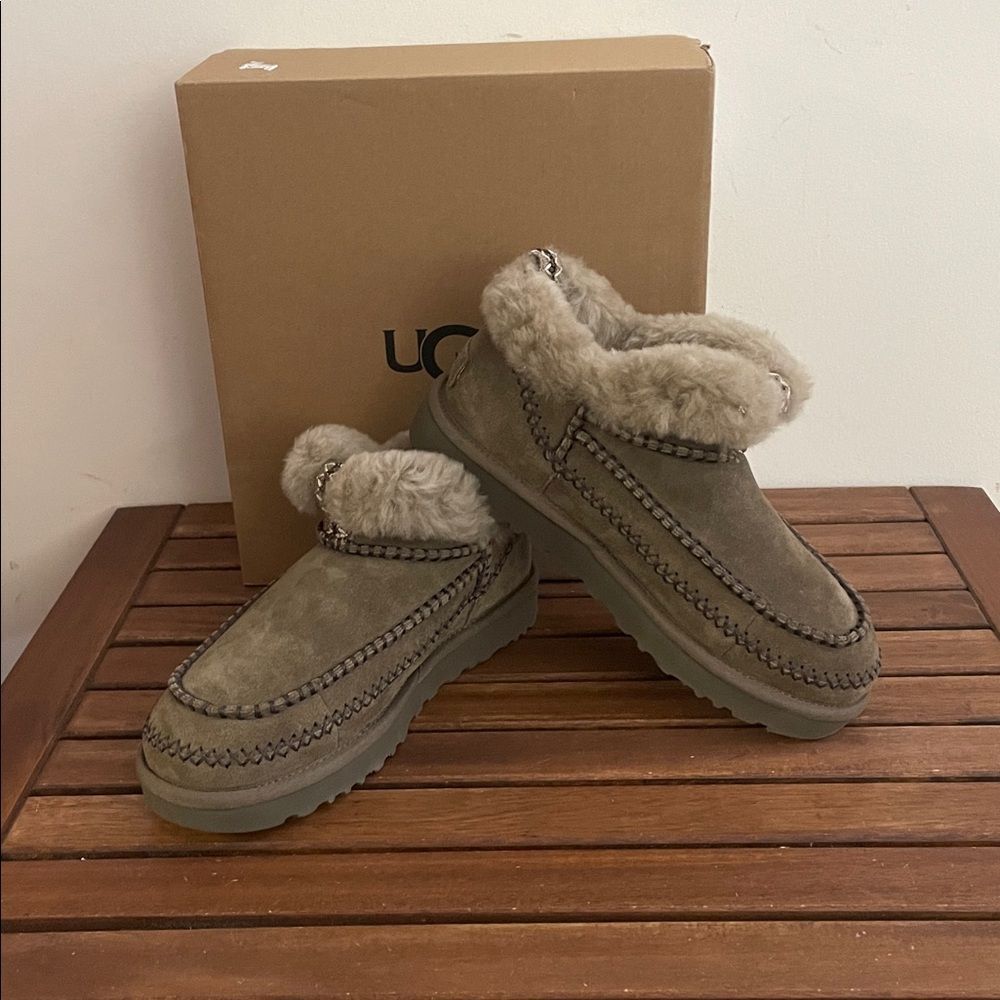 UGG Classic Ultra Mini Alpine Booties Hickory USA Women Size 7/UK 5/EU 38